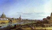 Bernardo Bellotto Dresden from the Right Bank of the Elbe above the Augustus Bridge painting
